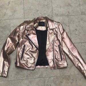 Rose gold blanknyc leather jacket!